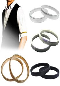 Bracelet Femmes Antidérapant Chemise En Métal À Manches Longues Titulaire Bras Bande Extensible Jarretière Printemps Bracelet Élastique Anneau Men039s Cuff Hoop9174941