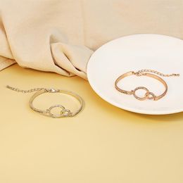 Bangle vrouwen Vriendschap Armbanden Armbanden Mode Brief Gedrukt Zirconia Voor Vrouwen Geschenken Vrienden Pulseras Melv22