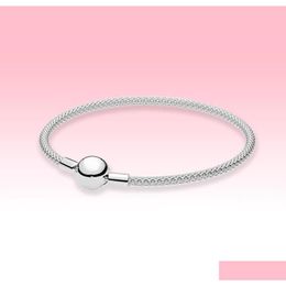 Bracelet Femmes Sterling Sier Mesh Bracelet Bracelet Bracelets Bijoux D'été Pour Fermoir À Billes Avec Boîte D'origine Sets4890935 Drop Livraison Je Dhz8M