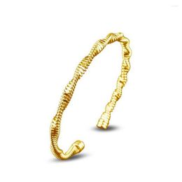 Bangle WQQCR Fashion verstelbaar goud 18 K Matte Bilezik Open Bracelet Gift Sieraden Dames