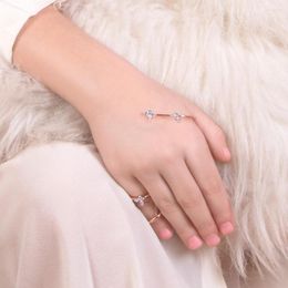 Armband XSBODY Vlinder Mitten Armband Ring Vrouwen Femmes CZ Mode Bruiloft Sieraden Bruidsmeisjes Accessoire Geschenken