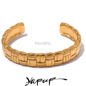 Bracelet yhpup étanche en acier inoxydable en acier inoxydable bracelet de haute qualité bracelet bracelet gold texture charme