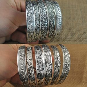 Bracelet Yumfeel gros bracelet en argent tibétain manchette antique 10pcslot 230911