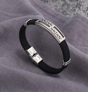 Bangle ZG Couple39s Armband CharmsTrending Producten Siliconen Titanium Staal Koreaanse Mode Trendy Unisex Sieraden1141418