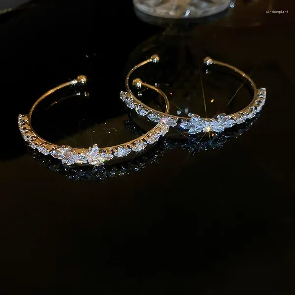 Bangle Zircon Bow Open Bracles pour les femmes Corée Luxury Luxury Bracelet Bracelet Fashion Personnalité Accessoires en gros