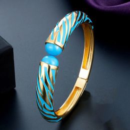 Bracelet Zlxgirl perles africaines Bracelet en or pour femme anniversaire Bijoux AAA CZ Zircon Bracelet manchette Bracelet Bijoux 231120