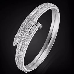 Bangle Zlxgirl vier vergulde kleur kubieke zirkoonbanden voor feestpaar geschenken sieraden dames koper bruids goud kleur liefde ketting bangle 231027