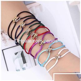 Brazalete Zlxgirl Pulsera de acero inoxidable de alta calidad 3 Hebilla de metal Cinta Cordón Cadena Cadena de seda Mano Hacer H0903 Entrega de gota J Dhgvk