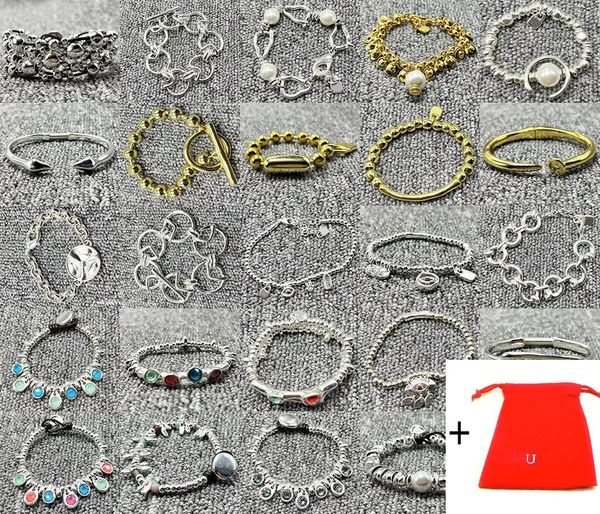 Bracelets 2022 nouvelle mode plaqué argent 925, jolies perles à breloques, vente en gros gratuite