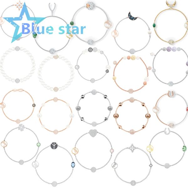 Bracelets tendance cadeau du nouvel an pour femmes, bijoux en cristal autrichien, fermoir magnétique de 17CM, Bracelet à breloques, 2022