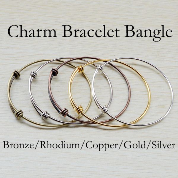 Bracelet bracelet bracelet bracelet bracelet bracelet réglable bracelet de fil extensible bracelet or argenté bronze cuivre en cuivre en acier inoxydable