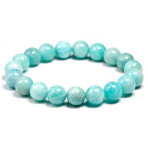 Bangles AAA Natural Amazonite Stone Bead Armbanden Women Men Men Sieraden Gemstones Bracelet Kerstmis For Girls Lucky Gift Drop verzending