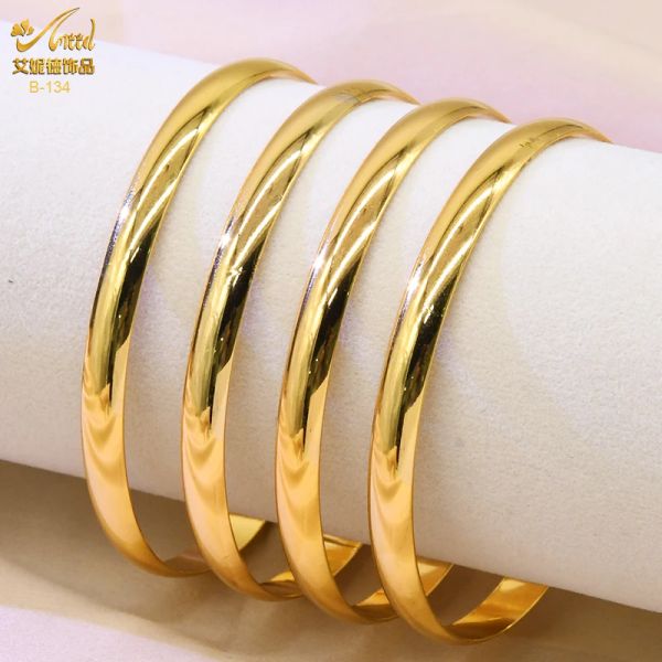 Bracles Aniid Dubai Bracelet Gold Bracelet Cadeaux Indian Femmes Luxury Copper Bracles Nigériane Mariure Bride Indien Bijoux Bracles