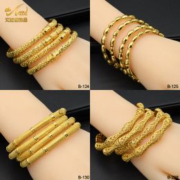 Bracelets ANIID éthiopien 24K plaqué or bracelet bracelet bijoux cadeaux indiens femmes luxe bracelet nigérian fête de mariage 2022 nouvelle arrivée