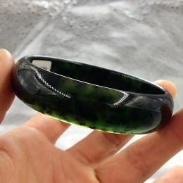 Brazaletes chinos negros naturales jade jade joyas joyas de moda joyas de moda para hombres y mujeres oliva verde hotan jade pulsera