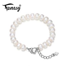 Bracelets FENASY bracelet à breloques bracelet d'eau douce 89mm perles natura bracelets pour femme bracelet de perles pour femmes, bijoux en perles