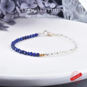 Braceaux Bracelet S925 STERLING SIRGLE SIRGLE SIRGLE SIRGLE Silver Silver Silver Stone Asymétrie