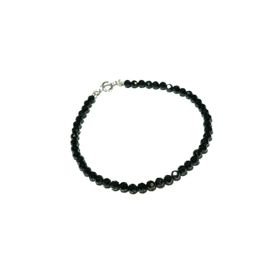 Brangles Bijoux Lily Natrual Shining Spinel 2 mm Perles à facettes 925 Bracelet de mode en argent sterling 7''8 '' Dropshipping