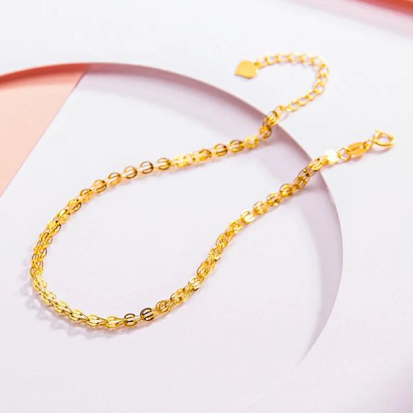 Brangles Bracelet Bracelet en or réel 18k Bracelet de luxe Phoenix Chaîne de queue pure Solide Au750 Cadeaux de bijoux fins réglables pour les femmes BR028
