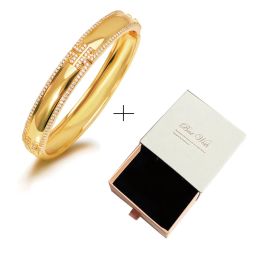 Armbanden mxgxfam 24 K goud vacuüm vergulde micro AAA+ zirkon grote ovale armbanden voor vrouwen met cadeaubon mode sieraden