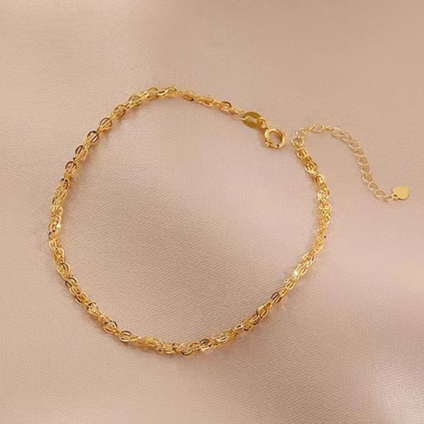 Brazaletes Yunli Real 18K Gold Bracelet Luxury Phoenix Tail Design Au750 Cadena ajustable para mujeres Regalo de joyería fina