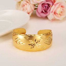 Bangrui Afrikaanse armbanden voor dames goudkleur Dubai Sieraden Ethiopische armbanden Arabische armbanden, bruids geschenk / mama aanwezig Q0719