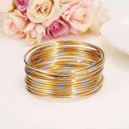 Bangrui Drop Verzending Nieuwe Ethiopische Gouden Kleur Armbanden Dubai Gold Sieraden Bangles voor Ethiopian Glossy Bangles Bracel Q0719