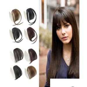 Flequillo 100 Cabello humano Atado a mano Flequillo Postizo Clip en aire con templo para mujeres 2890044 Productos de entrega de gotas Extensiones Dhrkz