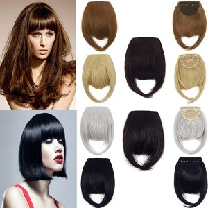 Bangs Bangs Bangs Hair For Women Natural Synthetic Hair Shel Plat Bangs Clip sur Fringe Bangs Fashion One Clipin Hair