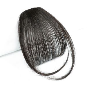 Frange Pince À Cheveux Wispy Naturel Humain Bang Postiches Femmes Frange Neat Faker Bangs Avec Temples Postiche Pour La Fête Et L'usage Quotidien Pinza Para El Pelo Con Flequillo