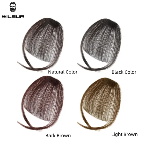 Frange Human Hair frange pour femmes cheveux noirs naturels frange dame des cheveux humains franges air frange couleur brune