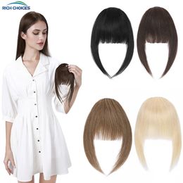 Bangs Rich Choices 14g French Bangs Avec Temples Pour Femmes De Vrais Cheveux Humains Petite Fringe Bangs Natural Hair Piece Brown Blonde 230403