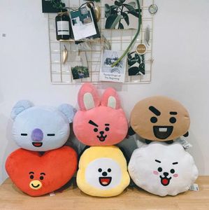 Bangtan garçons oreiller en peluche coréen K oreiller KOYA TATA COOKY CHIMMY corée idole BT21 oreiller coussin cadeau pour fans2259279