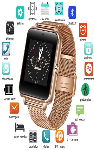 Bangwei Smart Watch Men Women Digital Electronic Watch Sport en acier inoxydable Sport imperméable Support SIM TF pour les téléphones Android Y19081550