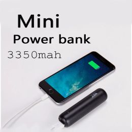Banque 3350mAh Mini Power Bank Charger portable Afficulture USB Powerbank USB Charge de batterie externe pour iPhone Samsung Xiaomi Poverbank