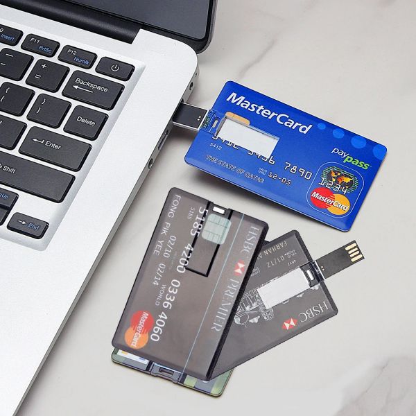 Modèle de carte bancaire Pen Disque de mémoire de la cartes bancaires Capacité réelle Portable