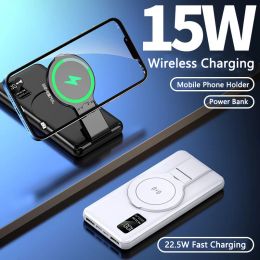 Bank Power Bank 10000mAh Magnetic Qi Qi Charger sans fil Magsafe Powerbank pour l'iPhone 14 Samsung S22 Poverbank Mobile Phoneyder