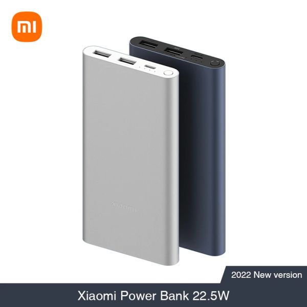 Banque Xiaomi Power Bank 3 10000mAh 22,5W PB100DZM TYPE C QC3.0 PD Two Way Fast Charge MI Powerbank 10000 Portable Charger Poverbank