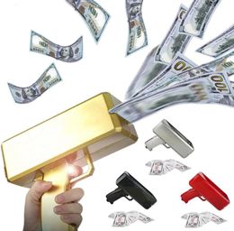 Banknote Gun Make It Rain Money Spray Spray Cannon Gun Touts Bills Game Outdoor Family Funny Party Cadeaux pour enfants8929285