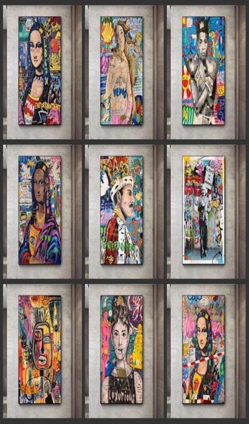 Banksy Graffiti Street Art Collection Suivez votre rêve abstrait toile PEINTURE PRESTES PRÉTÉS Mall Art Picture Home Decor6712044