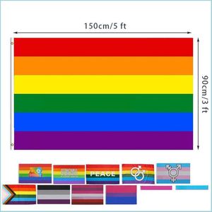 Drapeaux De Bannière 12 Modèles 3X5Fts 90X150Cm Philadelphia Phily Straight Ally Progress Lgbt Rainbow Gay Pride Flag Drop Delivery Home Gar Dhlby
