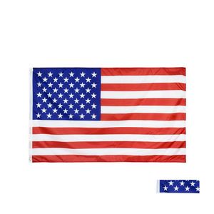 Banner vlaggen 150x90 cm Amerikaanse vlag US USA National Celebration Parade Polyester Sterren en strepen Verenigde Staten Drop levering Home DHDCH