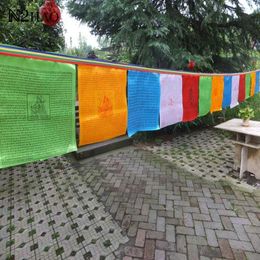 Banner vlaggen 20 blad /set religieuze vlag Tibetaanse boeddhistische gebedsvlag Tibet long ta banner Scriptures vlag g230524