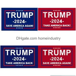Banner Flags 2024 Trump Presidential Usa Election Flag 90X150Cm Campaña para Banners Save America Again 9Jh Q2 Drop Delivery Home Ga Dh0Ox
