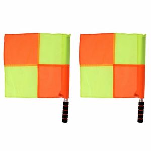 Bannière Drapeaux 2 Pcs Articles De Sport Étanche Hockey Rugby Football Formation Drapeaux Arbitre Fournitures Signal Drapeau Arbitre Drapeaux 230707