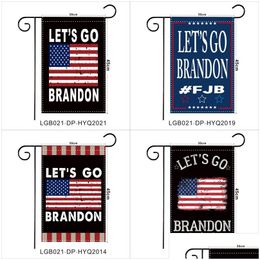 Drapeaux de bannière 30x45cm FJB Garden Lets Go Brandon Usa Biden Drapeau Lettre Étoile Motif Impression 5 26Wf H1 Drop Livraison Maison Fête Festive Dhsec