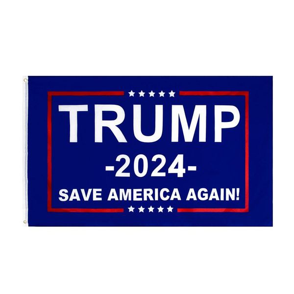 Banner Flags 3X5 Ft 90X150 Cm Save America Again Trump Flag para 2024 President Usa Direct Factory Drop Delivery Home Garden Festive Dhlyt