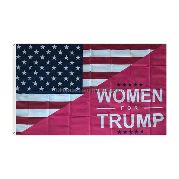 Banner Flags 3x5 ft Trump Campagne Campagne imprimée numériquement Green Firifighter Supporter Flag Drop Livil