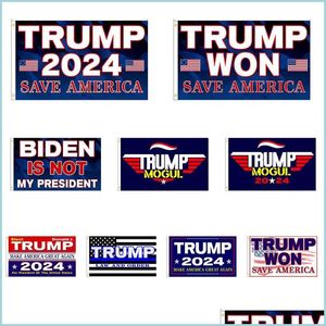 Banner Vlaggen 3X5 Ft Trump Gewonnen Vlag 2024 Verkiezing Donald The Mog Save America 150X90Cm Drop Delivery Thuis Tuin Feestelijke Feestartikelen Dhhj4