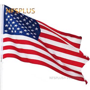 Bannière Drapeaux 3x5 Ft USA Drapeau US 90x150CM Drapeau National des États-Unis Polyester Imprimé La Bannière étoilée Drapeaux et bannières américains G230524